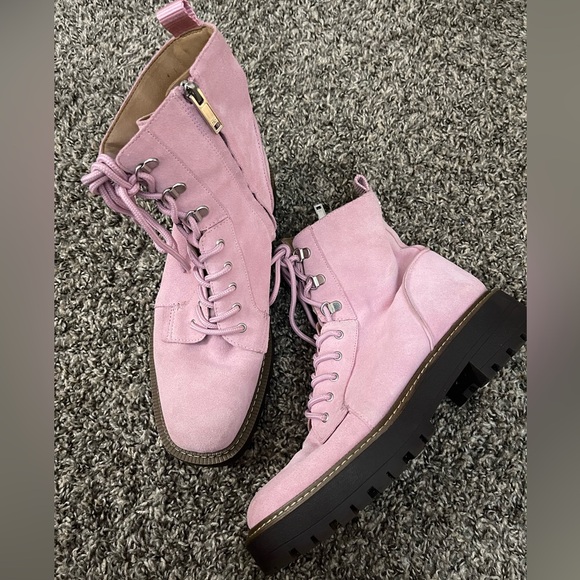 Sam Edelman Lue Lace-Up Combat Booties - Picture 4 of 9